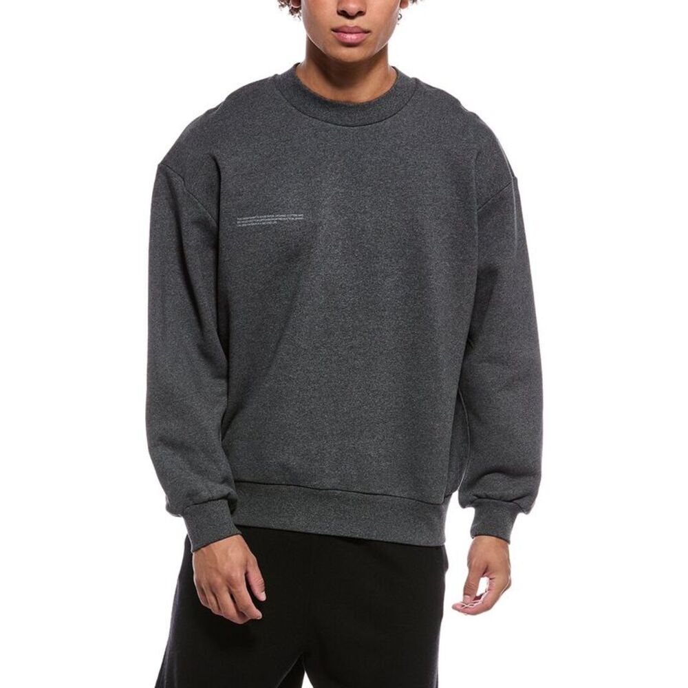 Pangaia Mens  Crewneck Sweater, Black